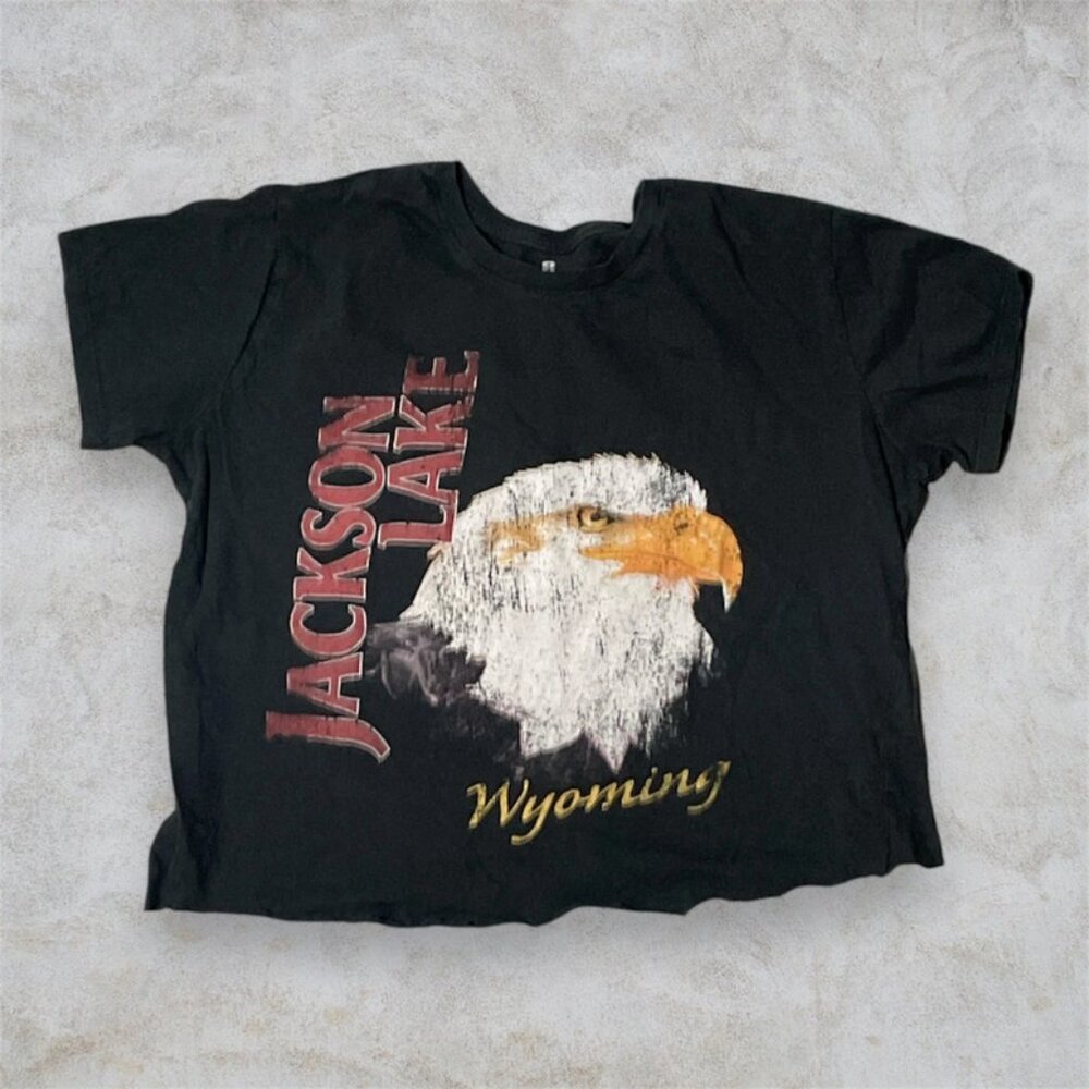 90s Vintage Jackson Wyoming Crop Top Medium